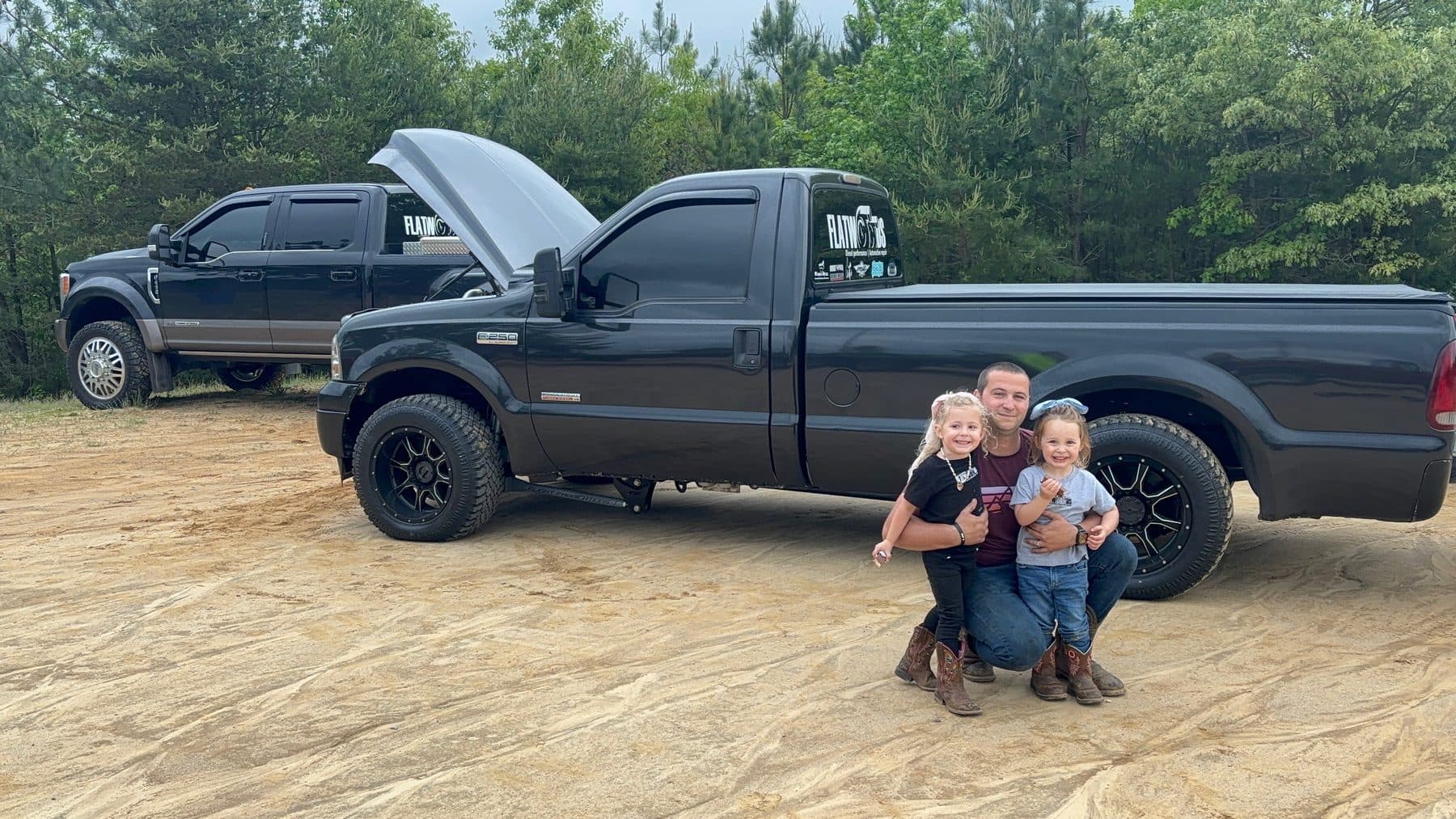 Family day at the dirt drags